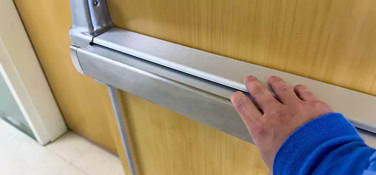 Installing a Push Bar on a Door Baltimore